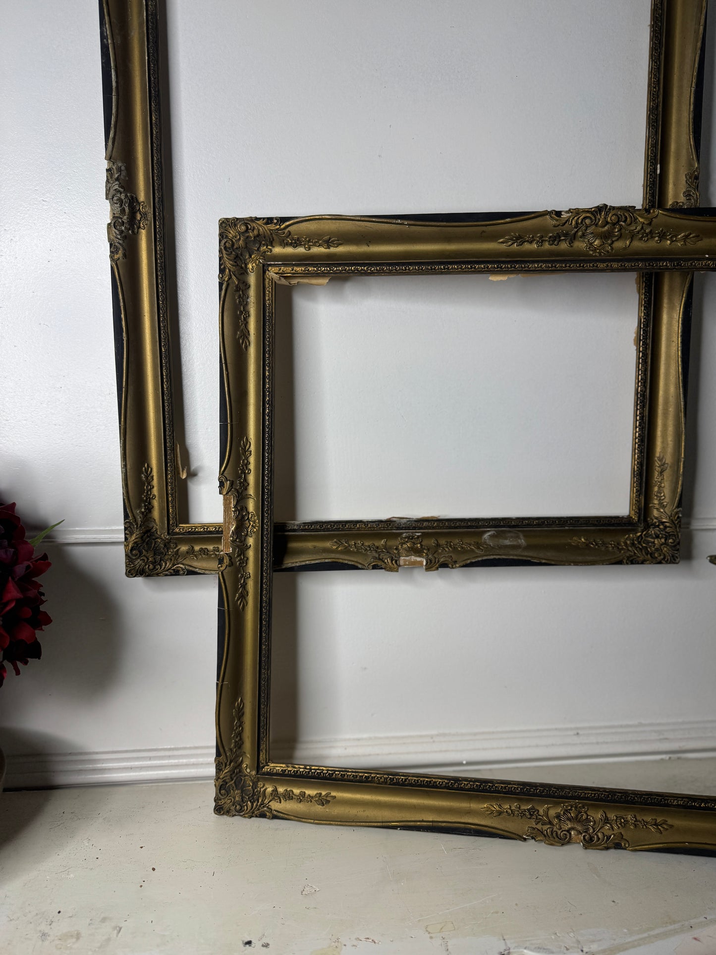 Old World Glamour – Hungarian Ornate Gold Frame Pair