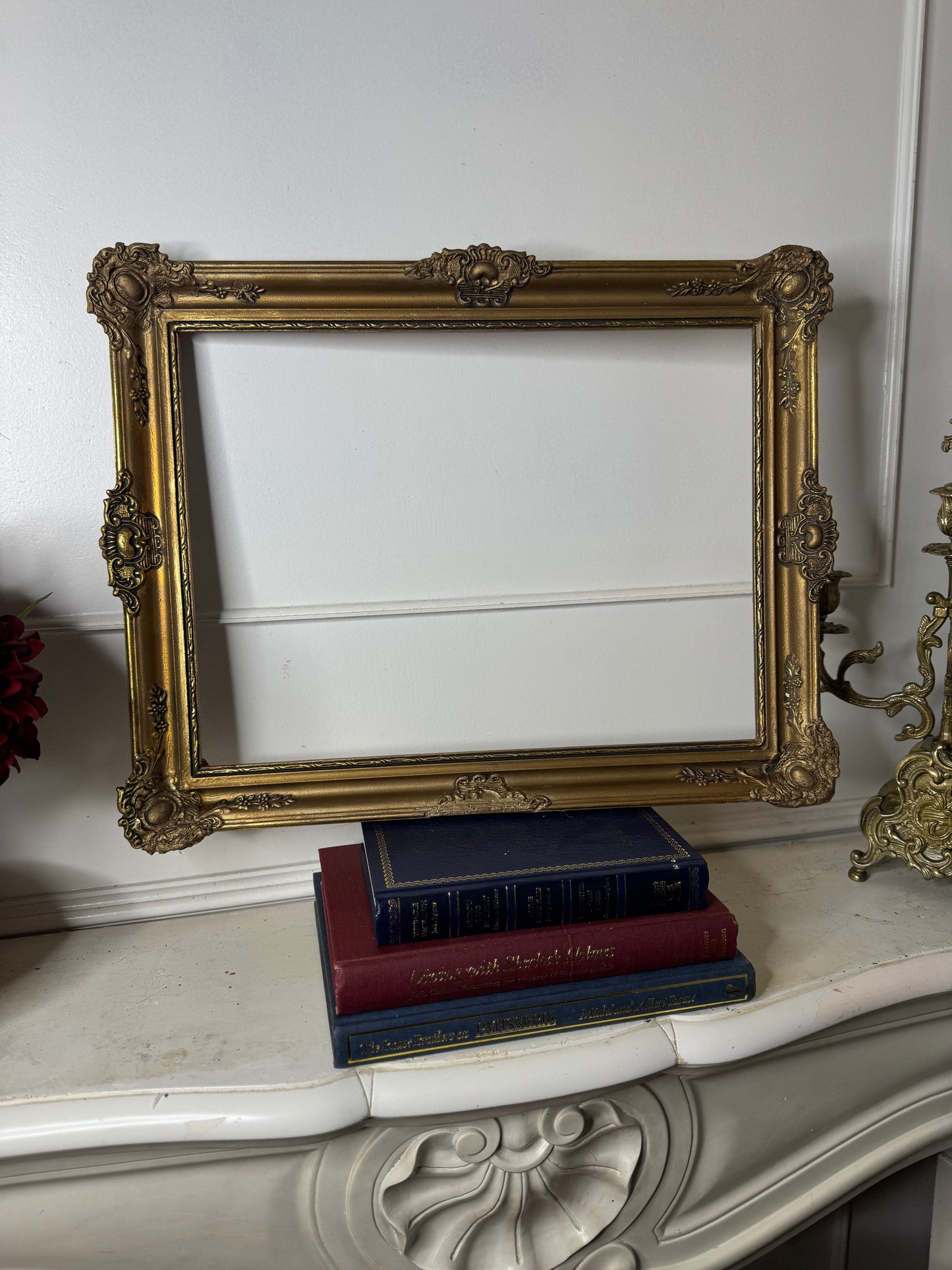 European Grandeur – Hungarian Vintage Gold Gilt Chippendale Frame