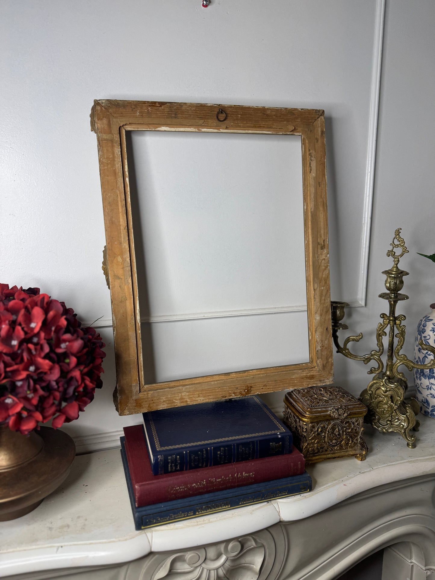 European Grandeur – Hungarian Vintage Gold Gilt Chippendale Frame