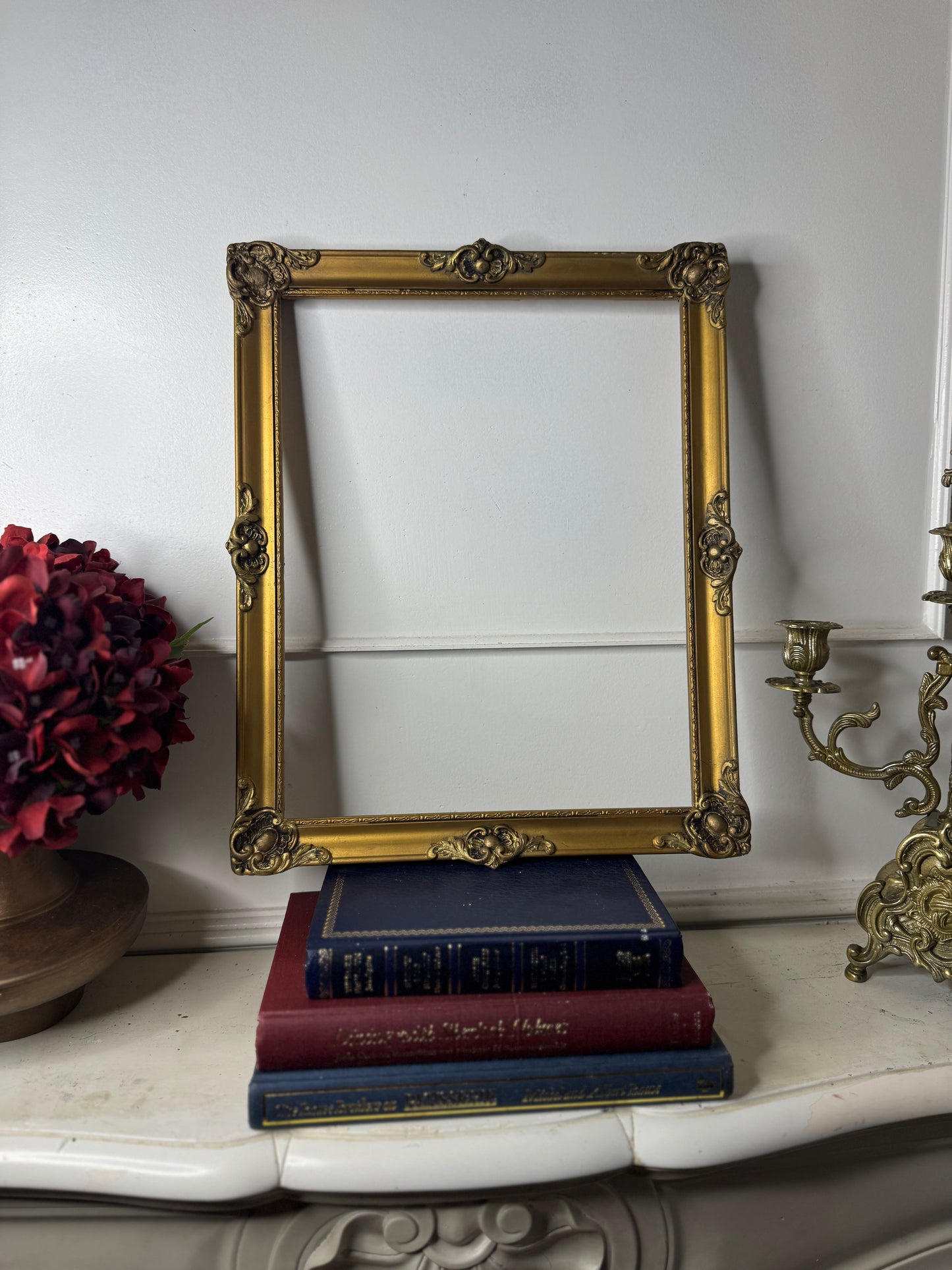European Grandeur – Hungarian Vintage Gold Slim Gilt Chippendale Frame