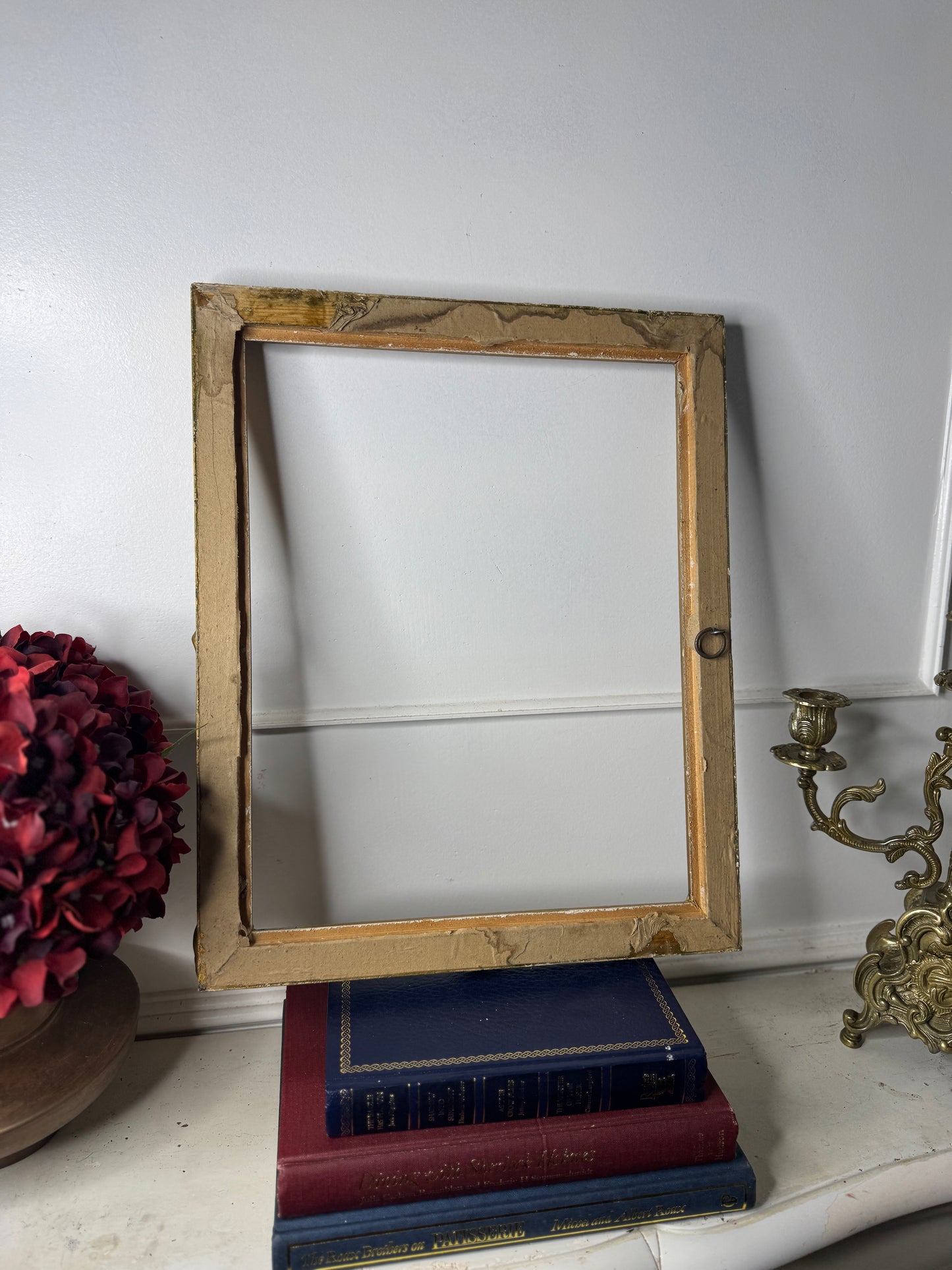 European Grandeur – Hungarian Vintage Gold Slim Gilt Chippendale Frame