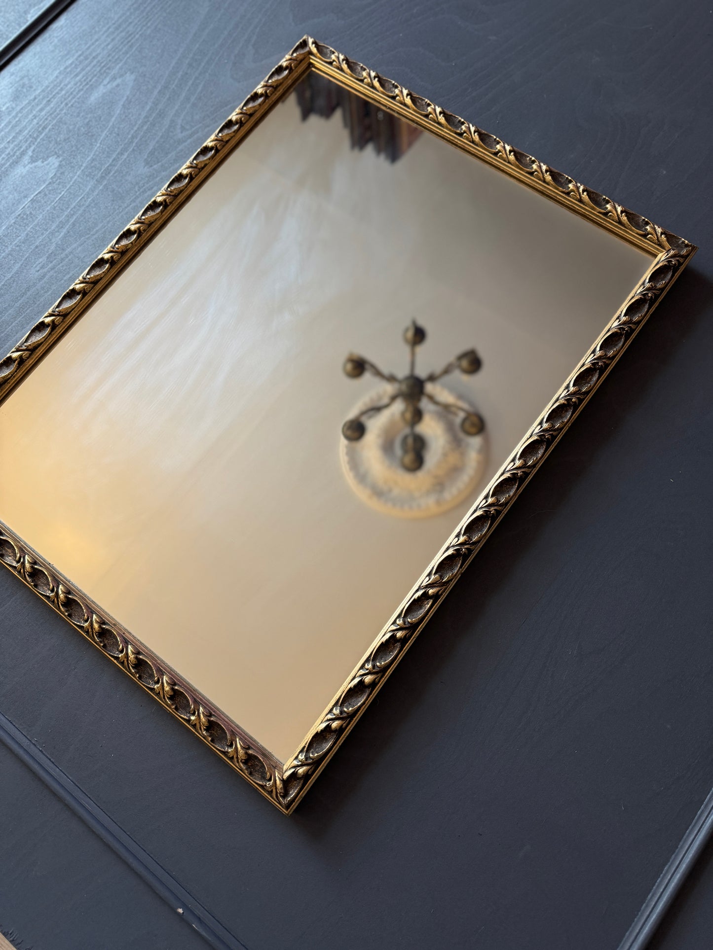 Vintage Gold / Ornate Gold Framed Antique Mirror - Medium