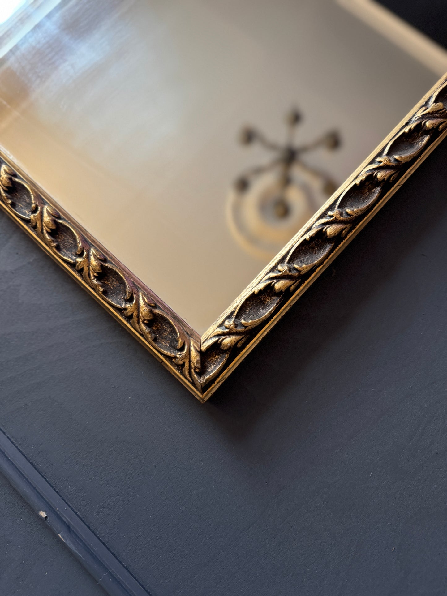 Vintage Gold / Ornate Gold Framed Antique Mirror - Medium