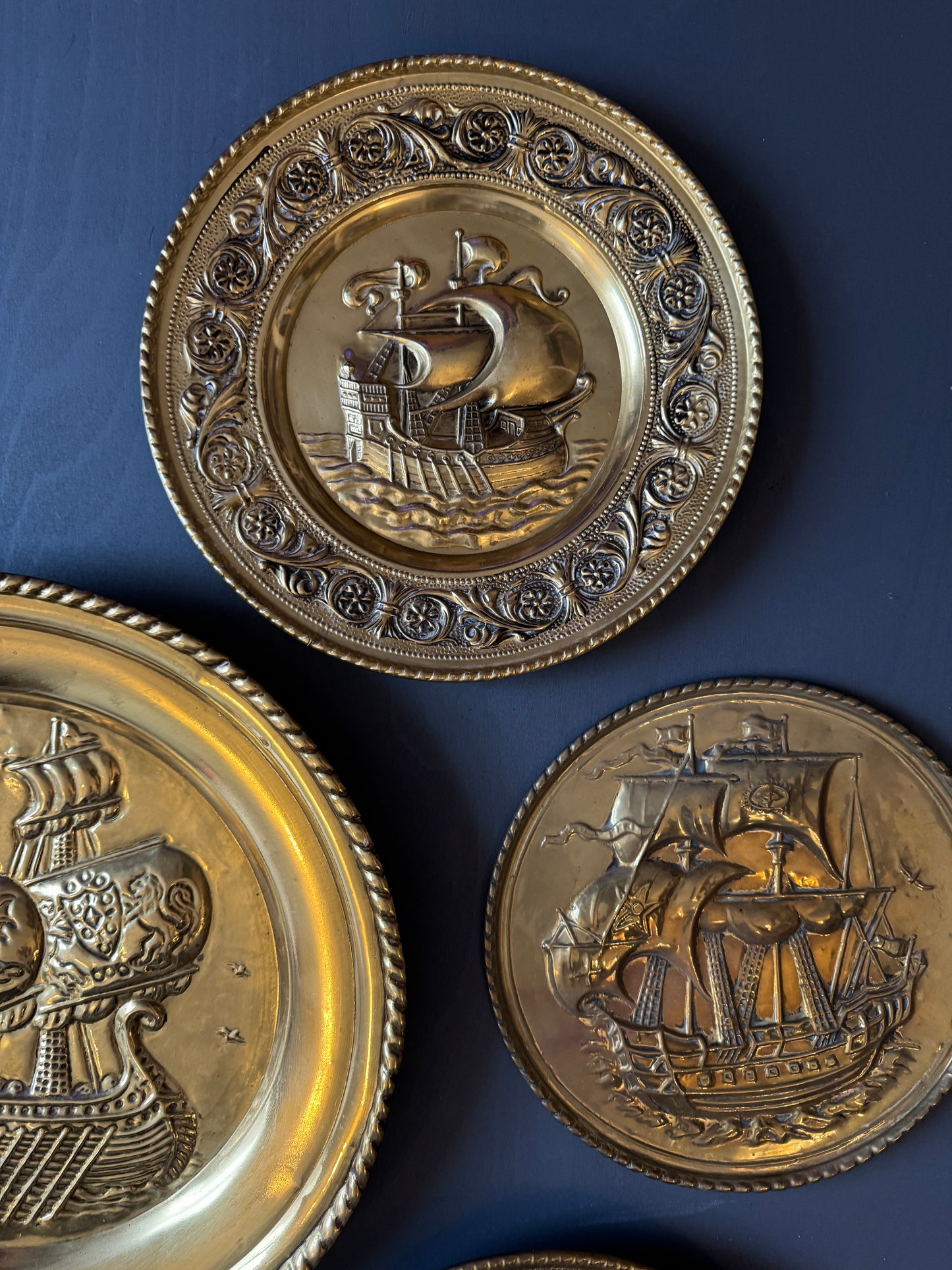 The Golden Artisan Repousse Vintage Gallery Wall Set
