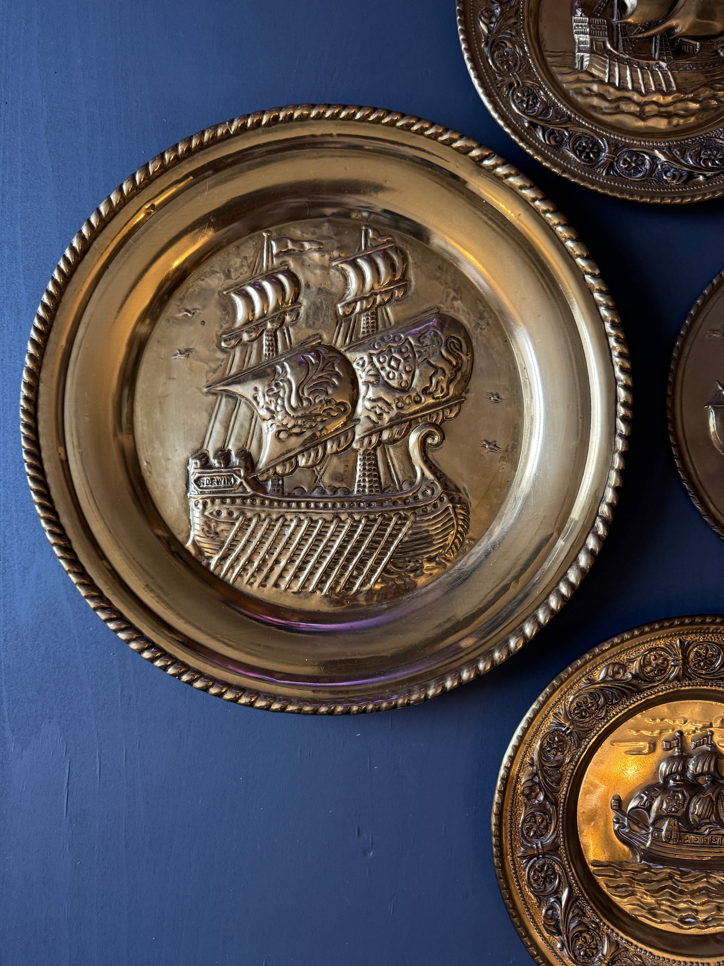 The Golden Artisan Repousse Vintage Gallery Wall Set