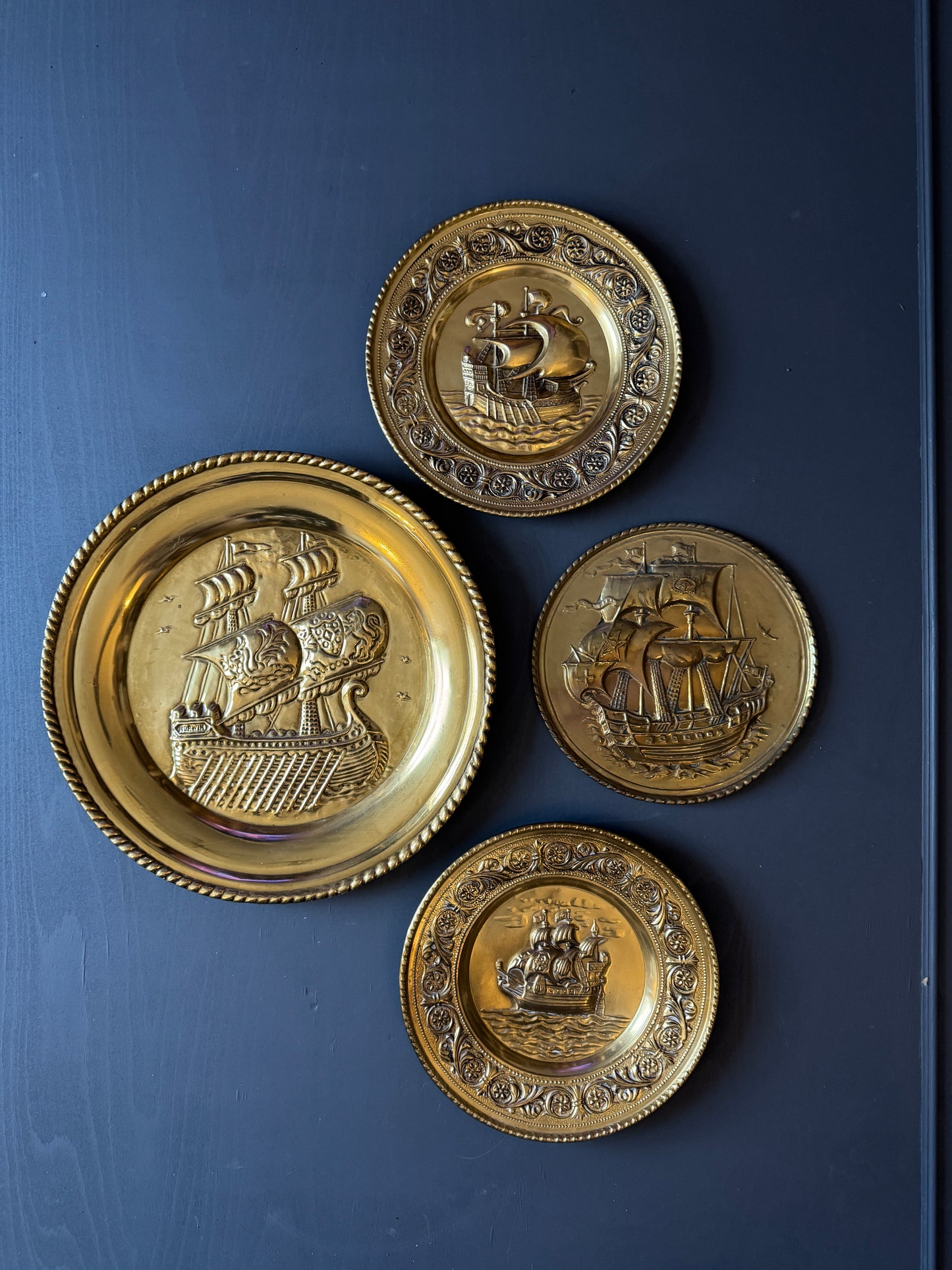 The Golden Artisan Repousse Vintage Gallery Wall Set