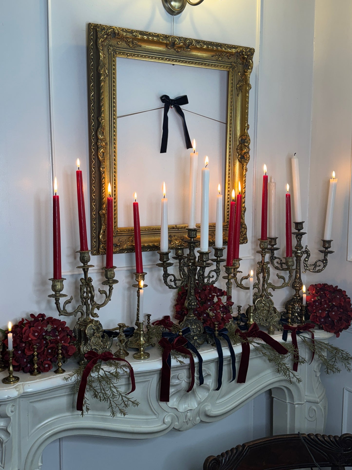 Vintage Bright Brass Candlesticks Pair