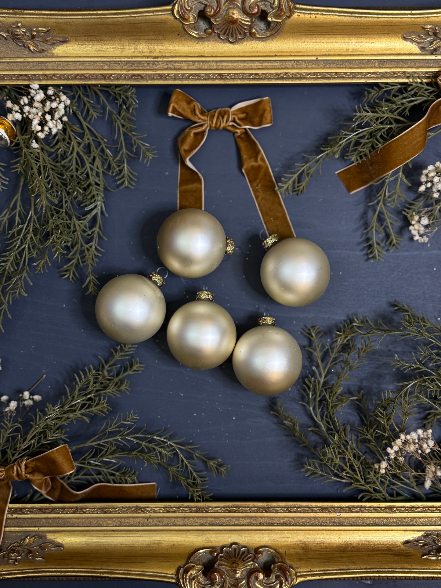 Vintage German Glass Christmas Baubles