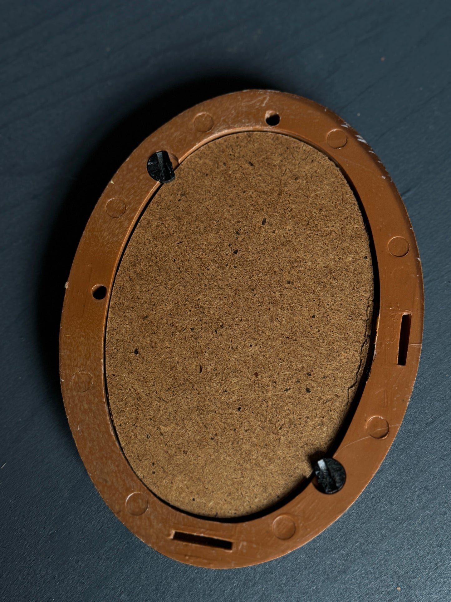 Vintage Themed Acrylic Small Oval Frame with Print