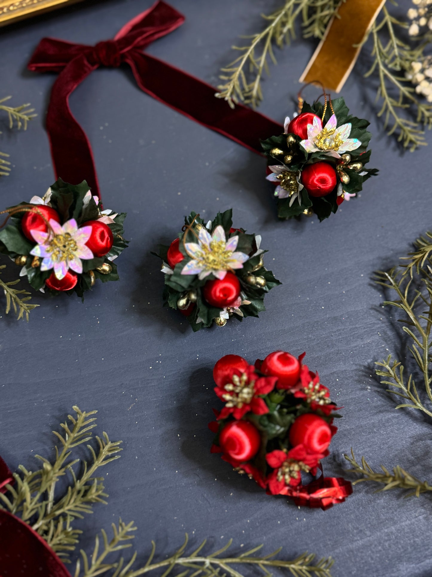 Vintage European Christmas Florals 1990s