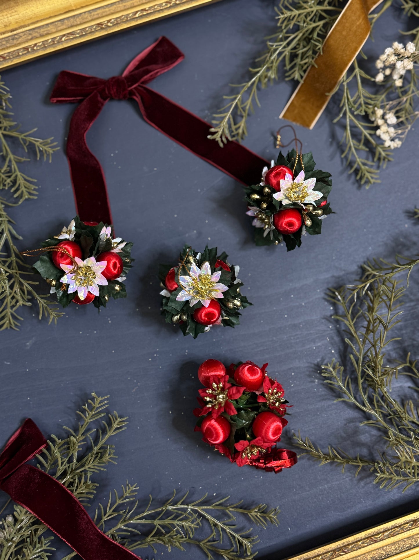 Vintage European Christmas Florals 1990s