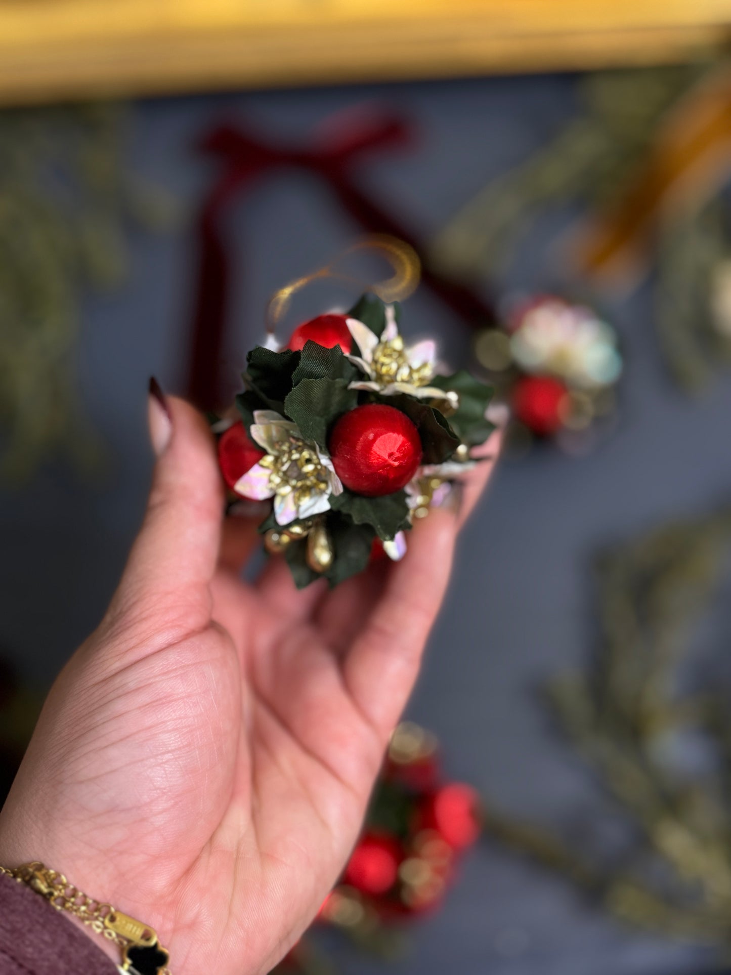 Vintage European Christmas Florals 1990s