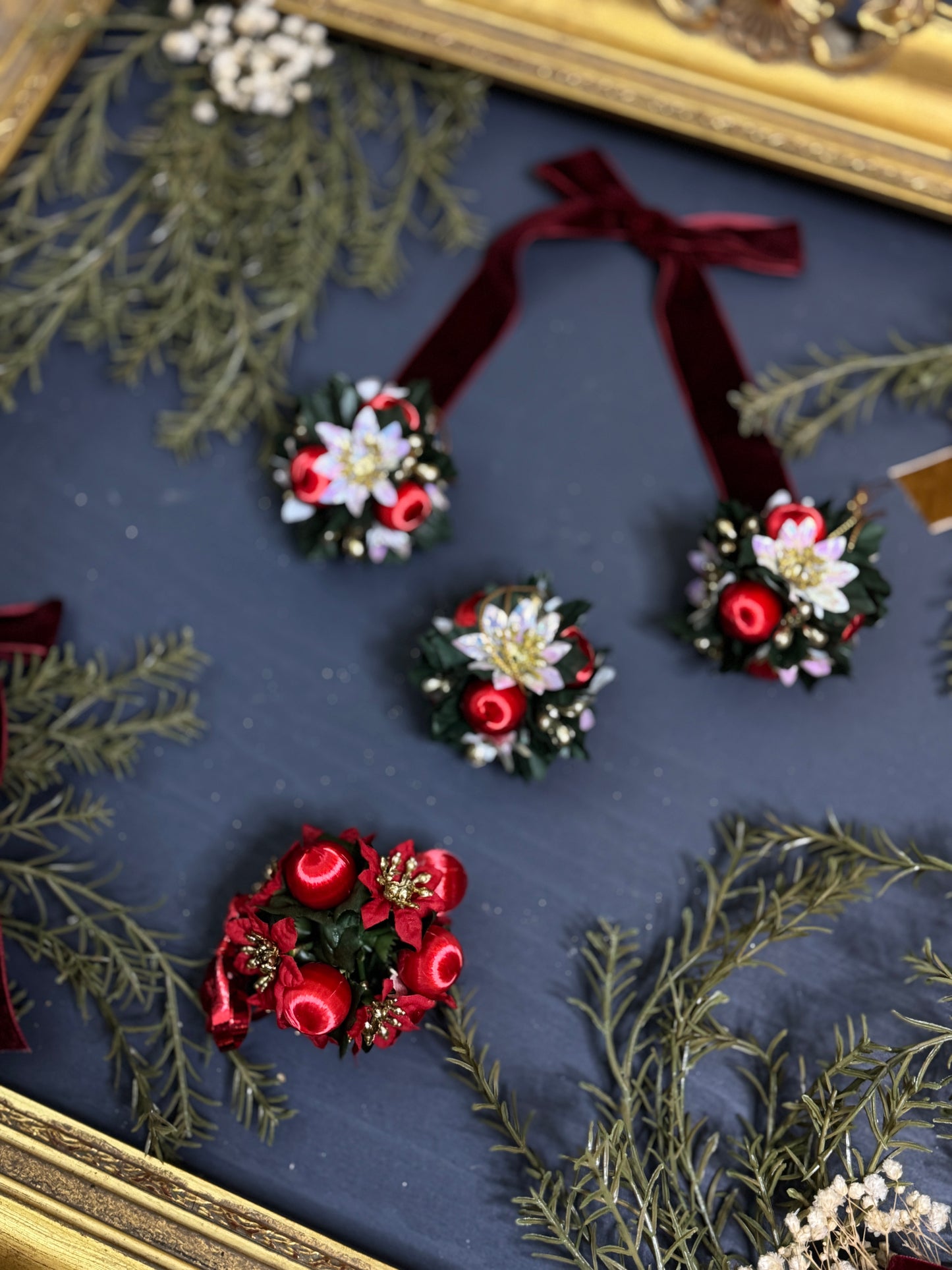 Vintage European Christmas Florals 1990s