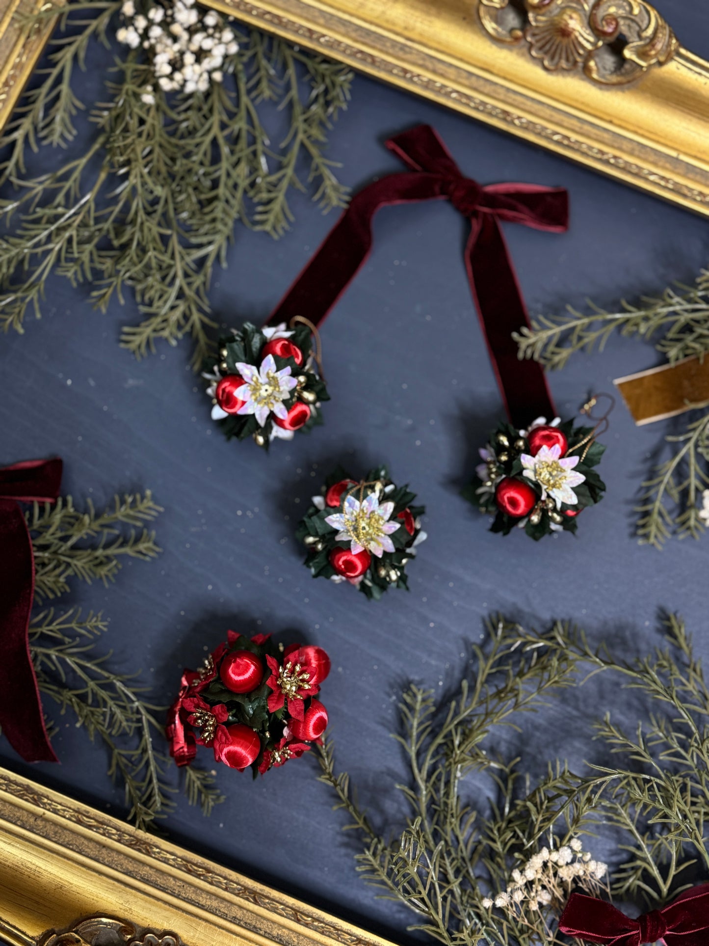 Vintage European Christmas Florals 1990s