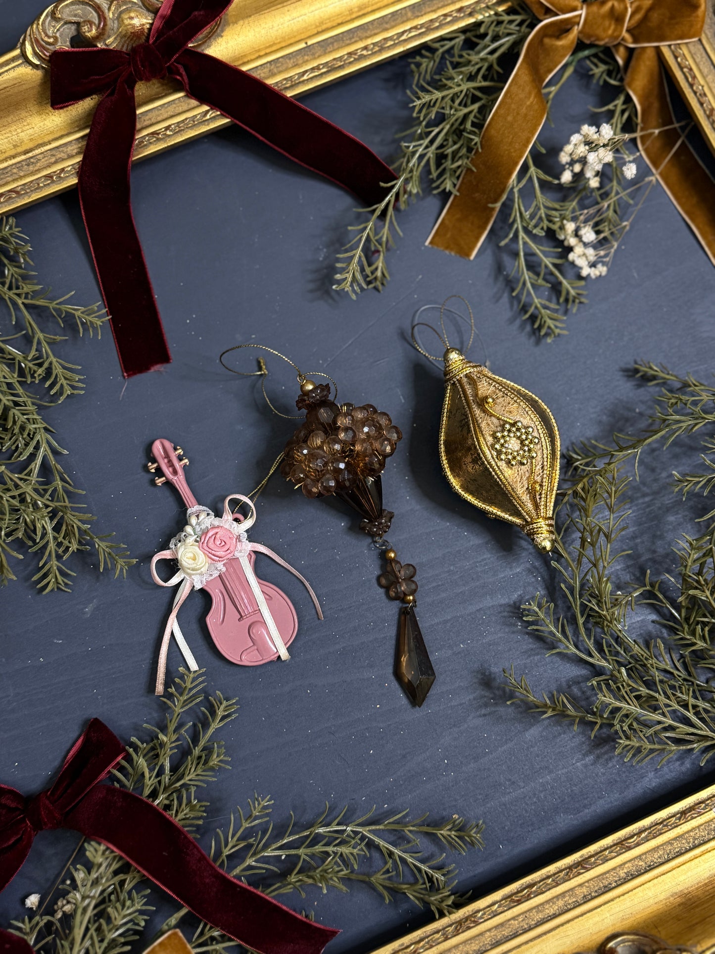Vintage European Handmade Christmas Baubles