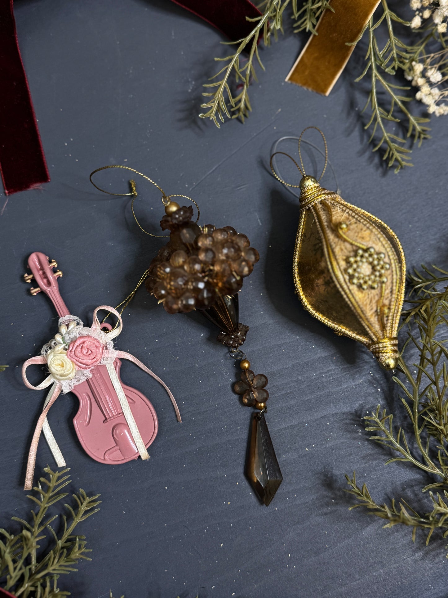 Vintage European Handmade Christmas Baubles