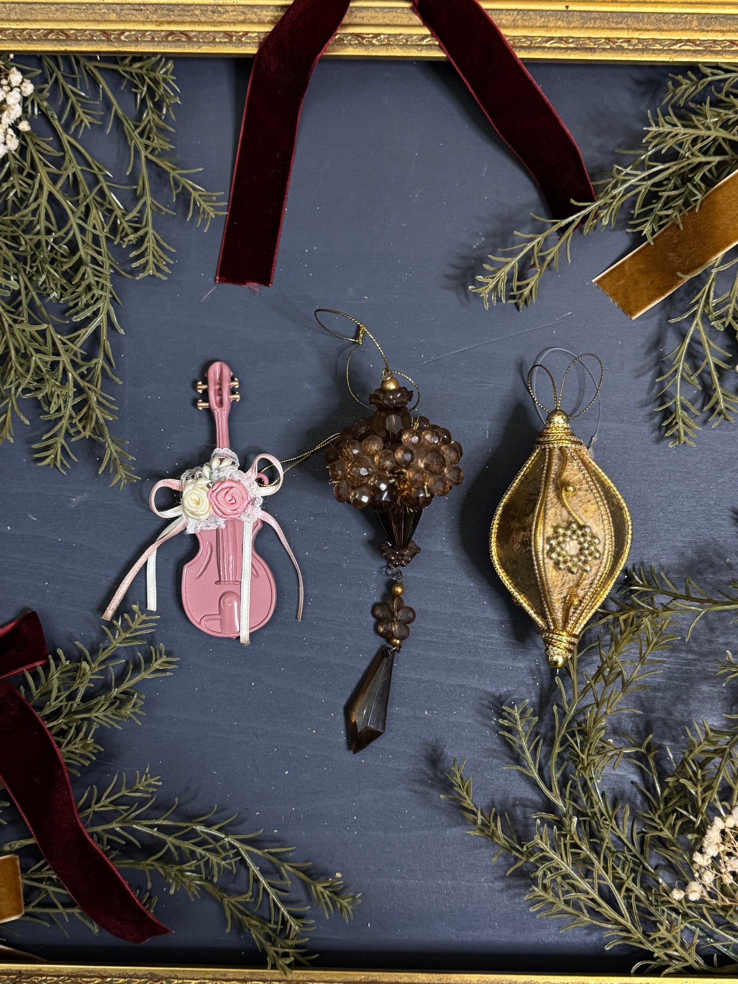 Vintage European Handmade Christmas Baubles