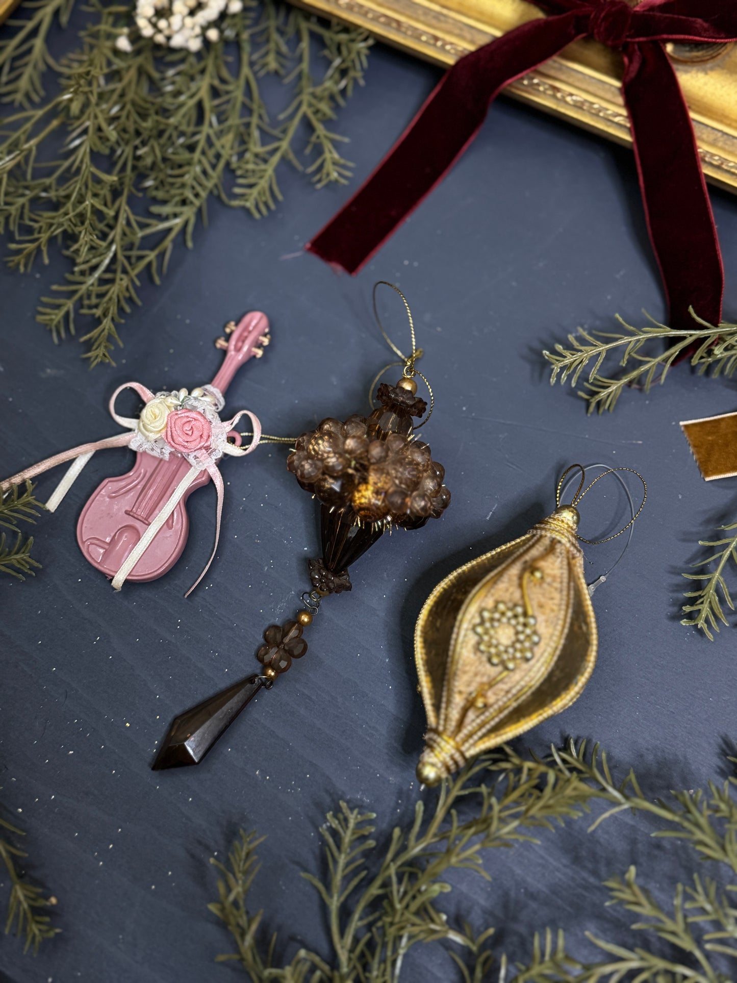 Vintage European Handmade Christmas Baubles