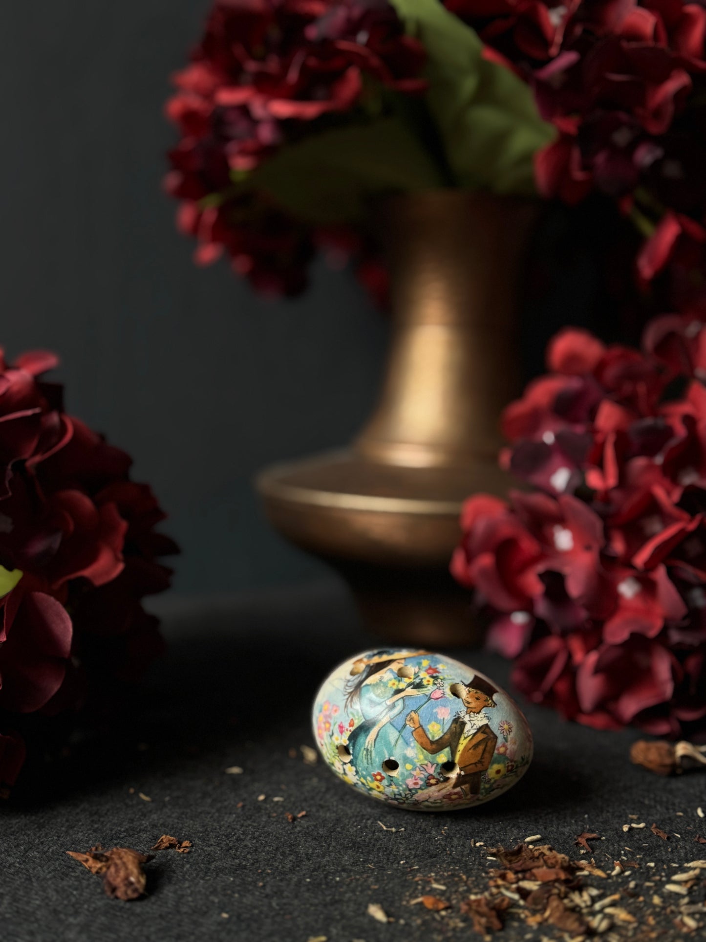 Vintage Ceramic Pomanders A Timeless Touch of Fragrance & Charm Pair