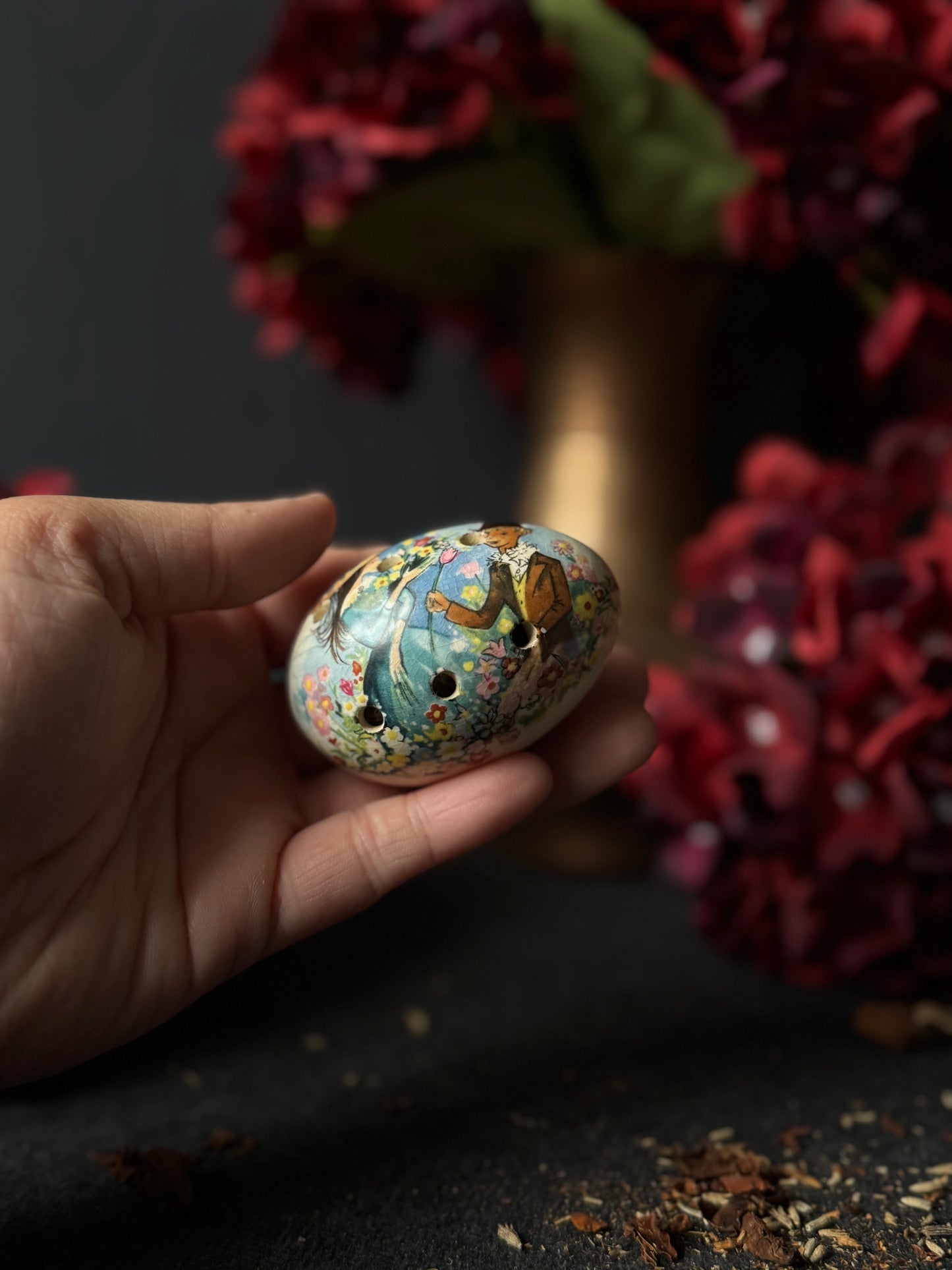 Vintage Ceramic Pomanders A Timeless Touch of Fragrance & Charm Pair