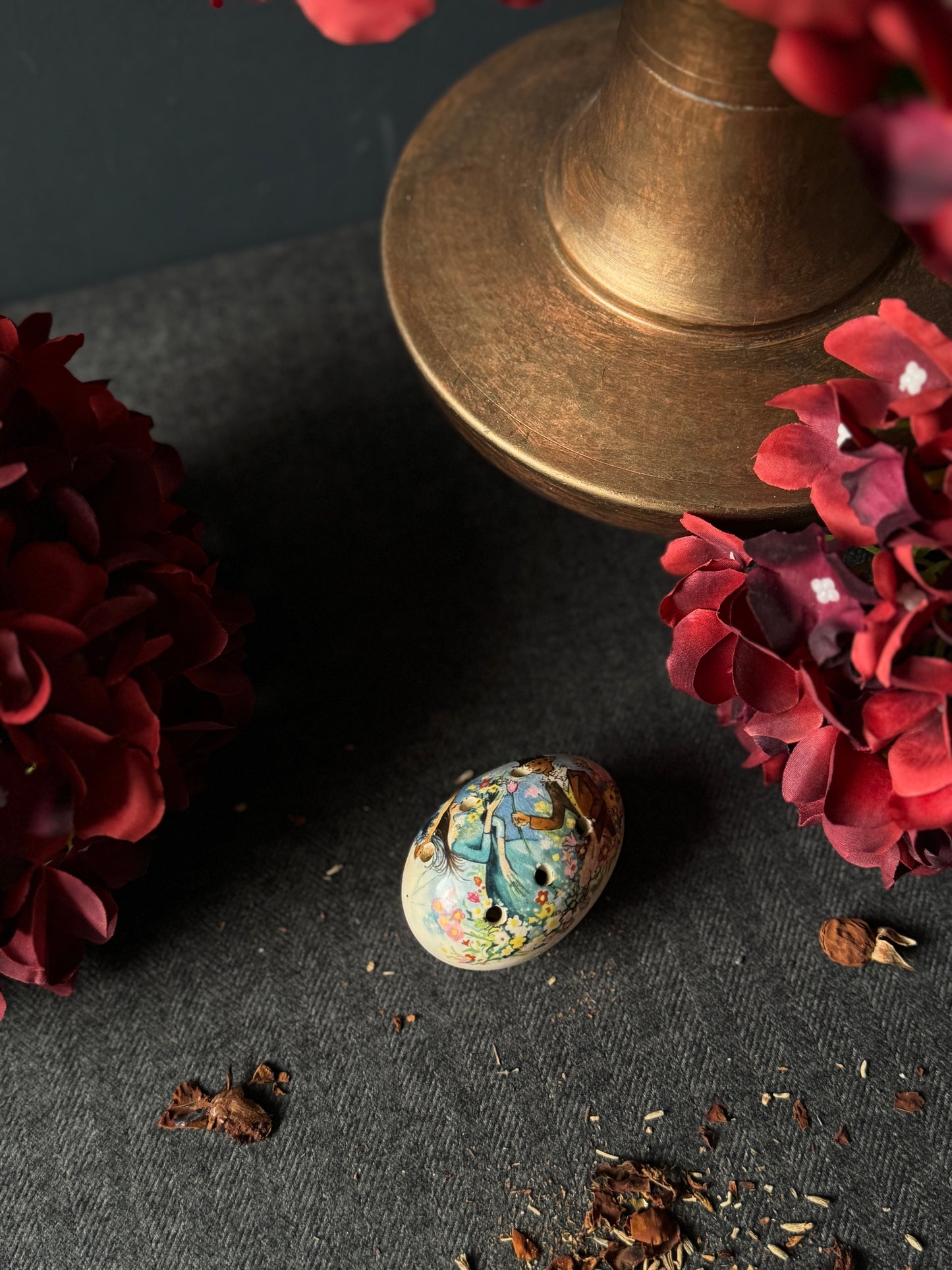 Vintage Ceramic Pomanders A Timeless Touch of Fragrance & Charm Pair