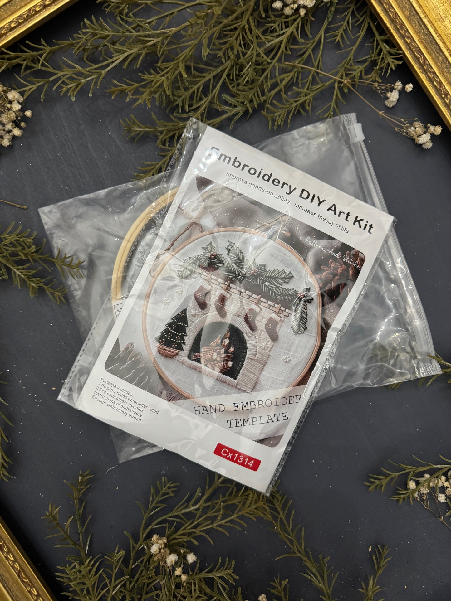 Fireside Wishes Embroidery Kit
