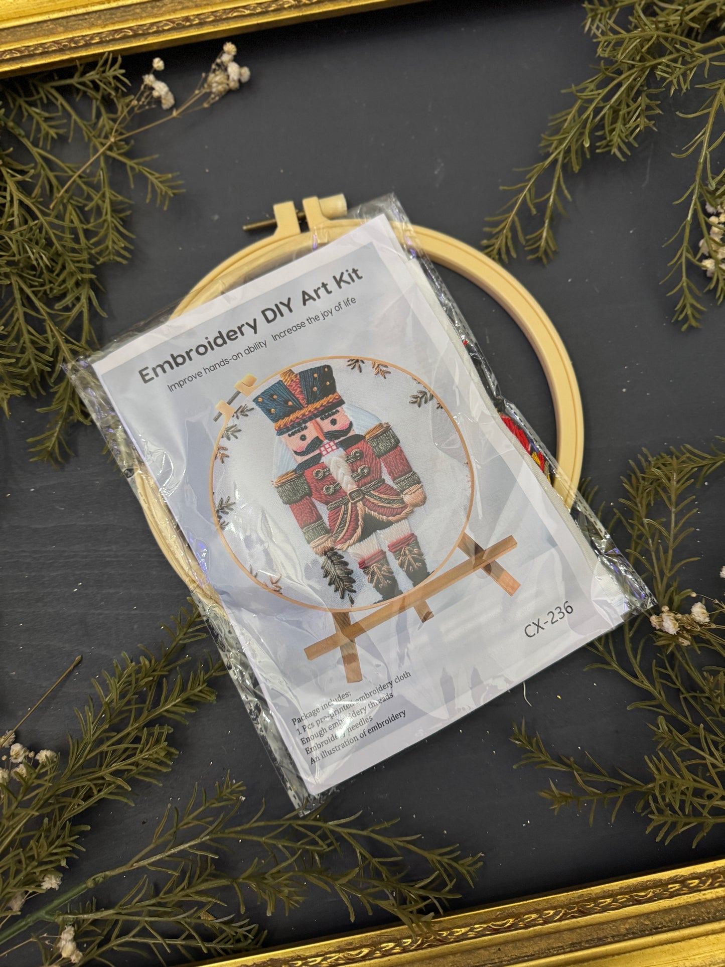 Nutcracker Embroidery Kit