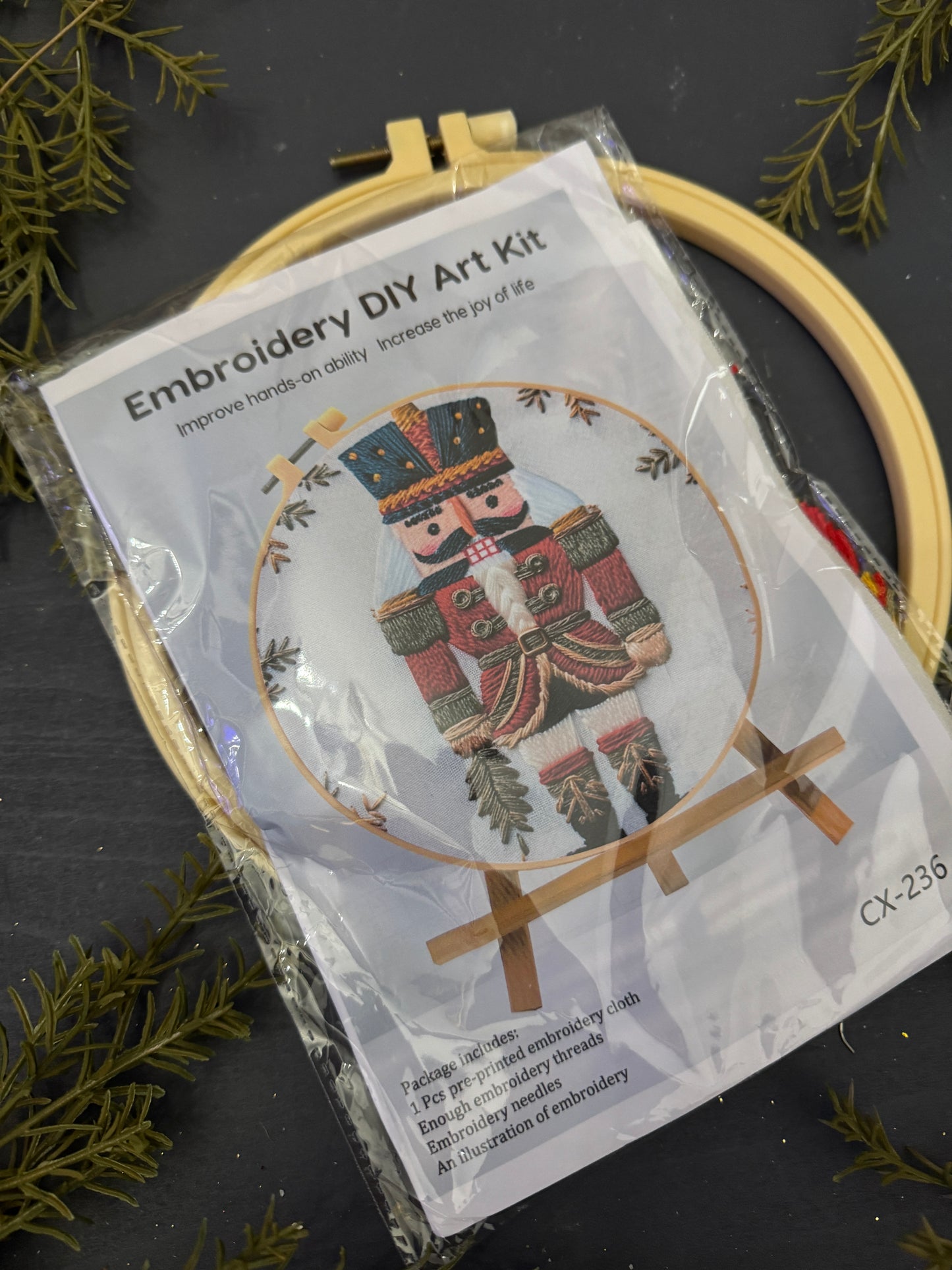 Nutcracker Embroidery Kit