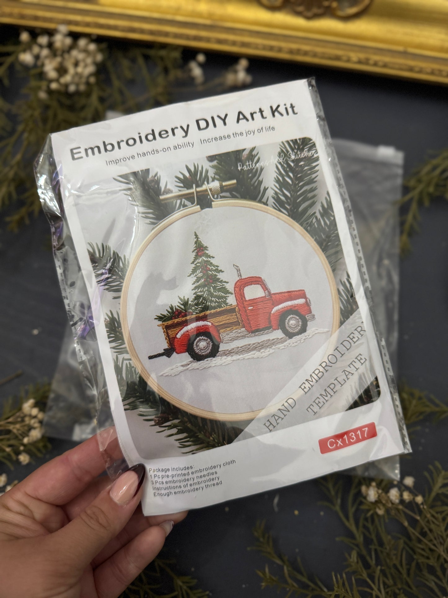 Festive Delivery Embroidery Kit