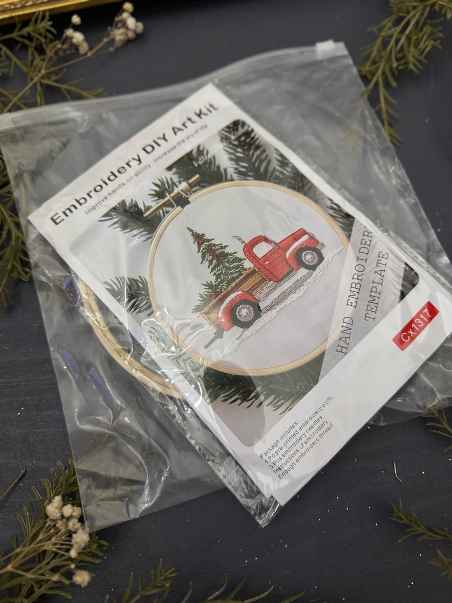 Festive Delivery Embroidery Kit