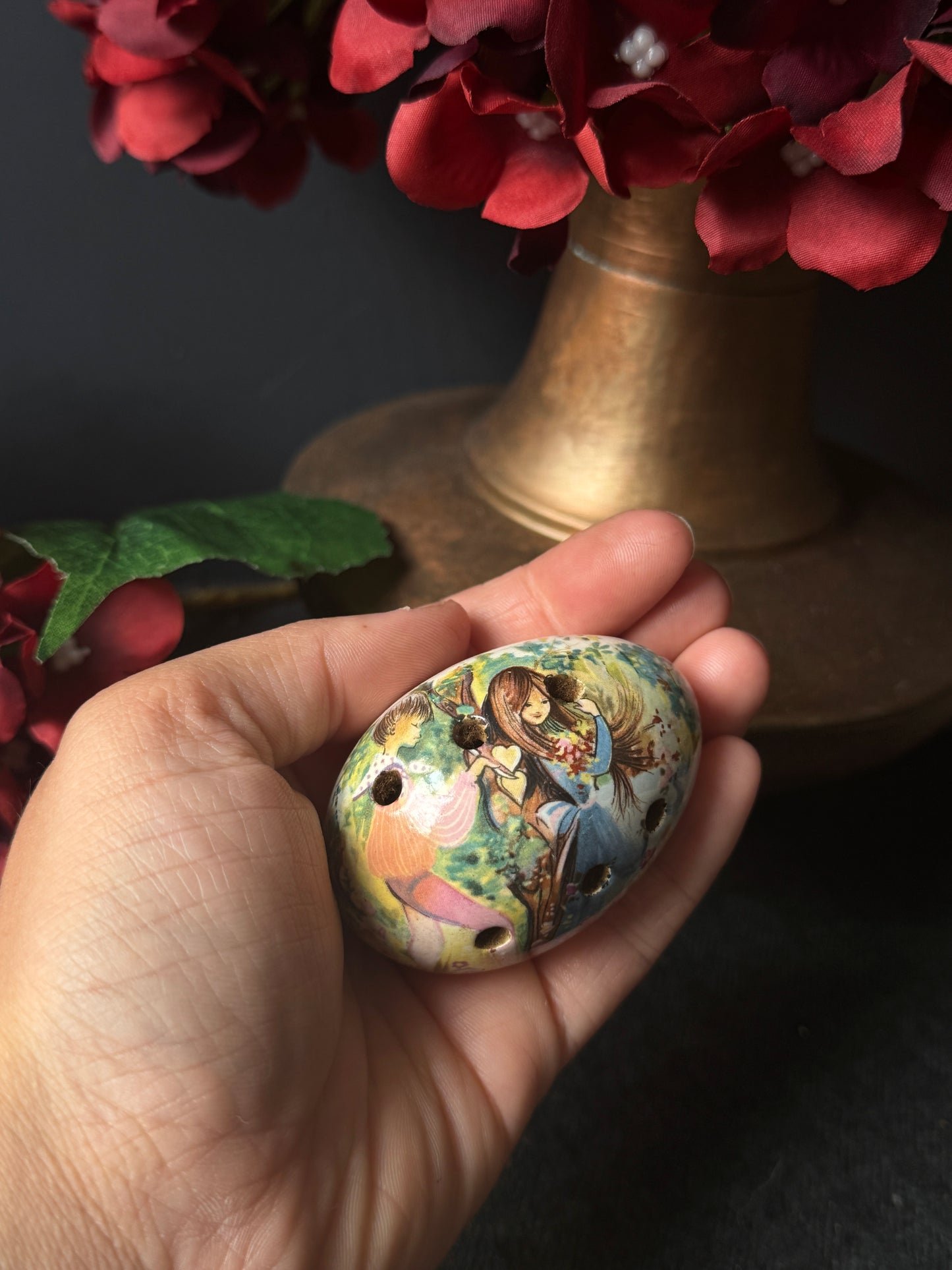 Vintage Ceramic Pomanders A Timeless Touch of Fragrance & Charm Pair