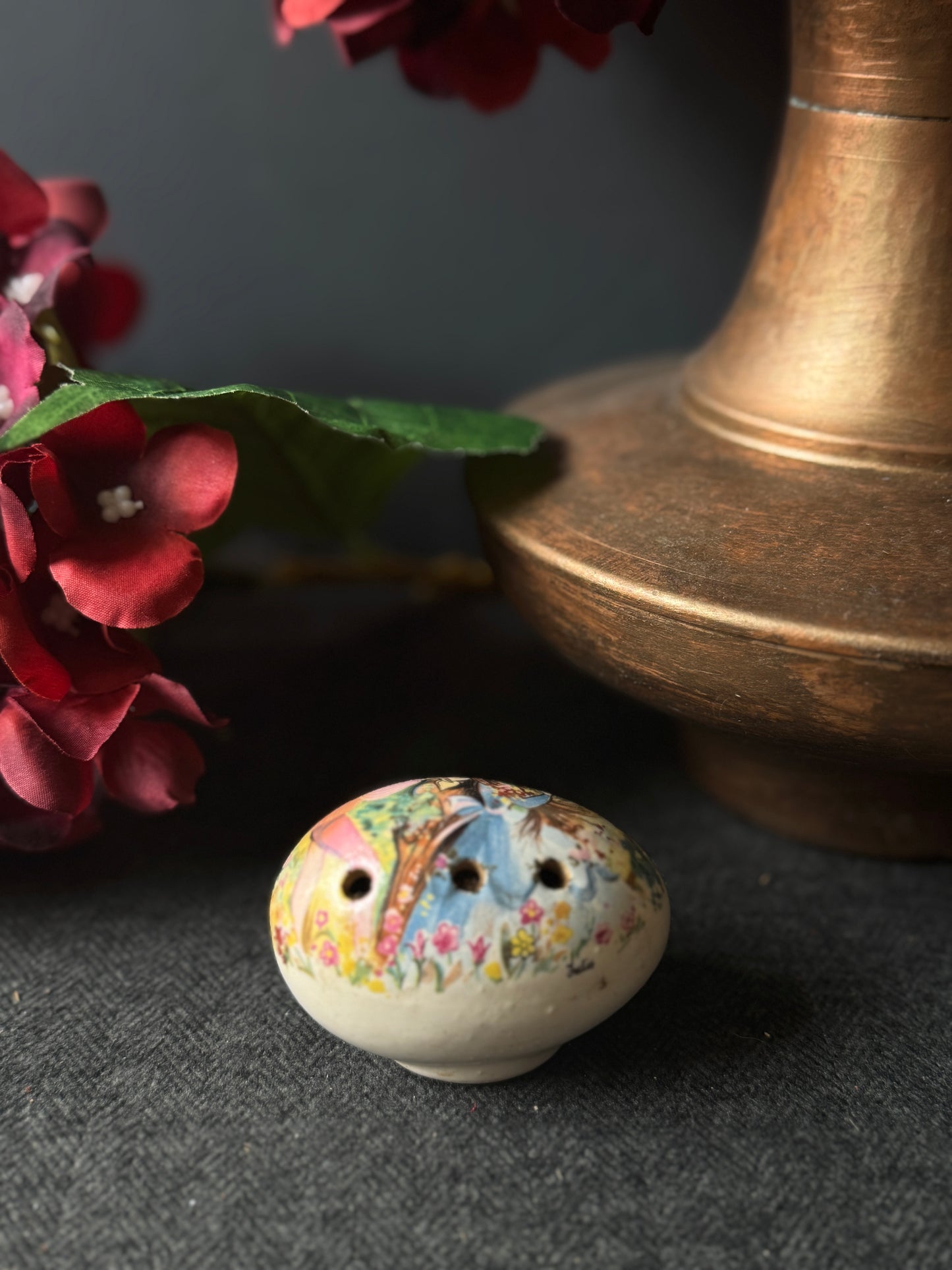 Vintage Ceramic Pomanders A Timeless Touch of Fragrance & Charm Pair