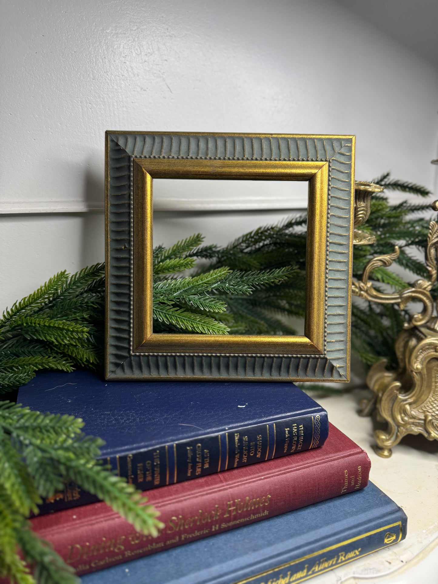 Frame Prague - Vintage Mini Gold & Blue Glided Frame