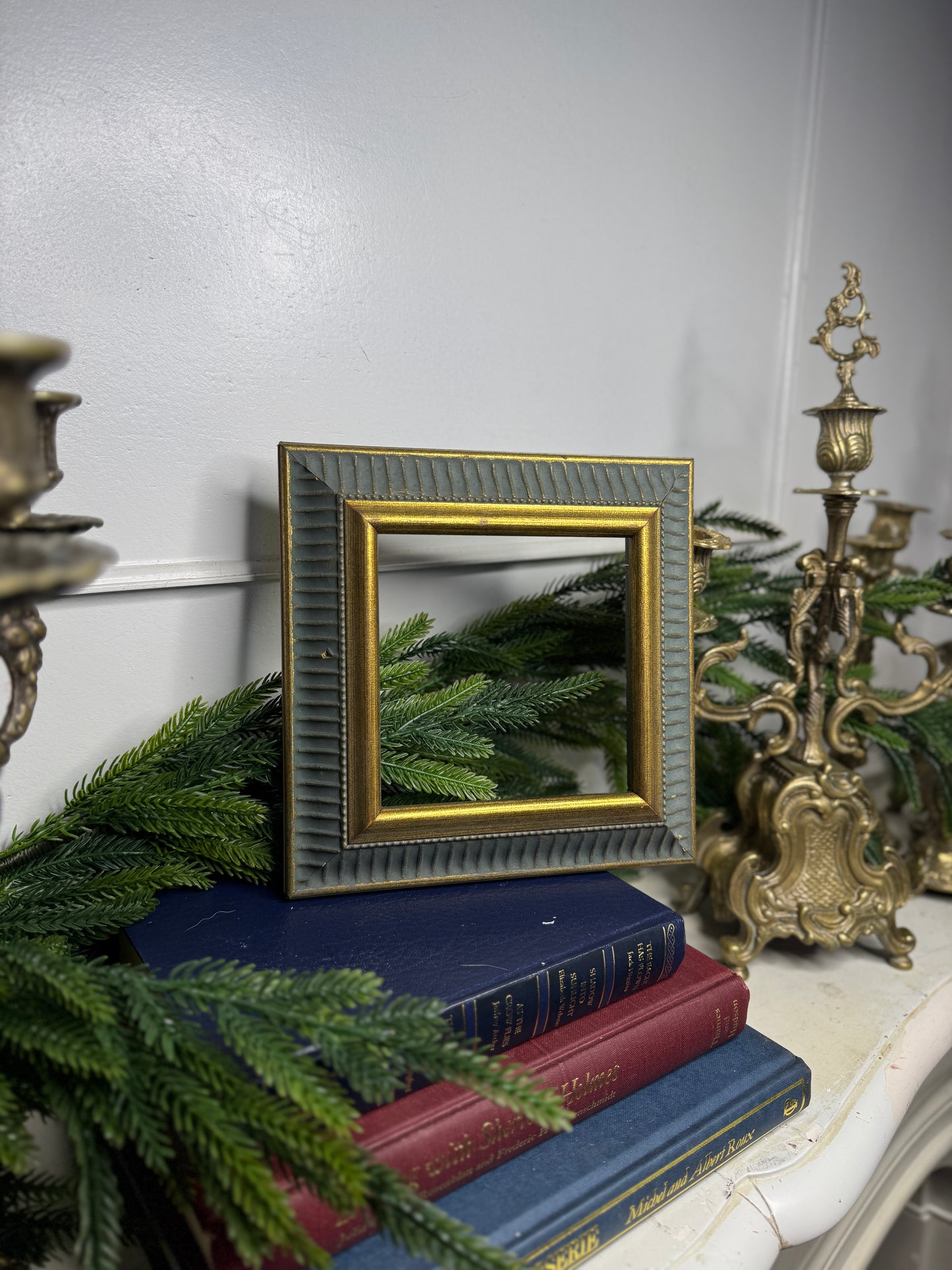 Frame Prague - Vintage Mini Gold & Blue Glided Frame