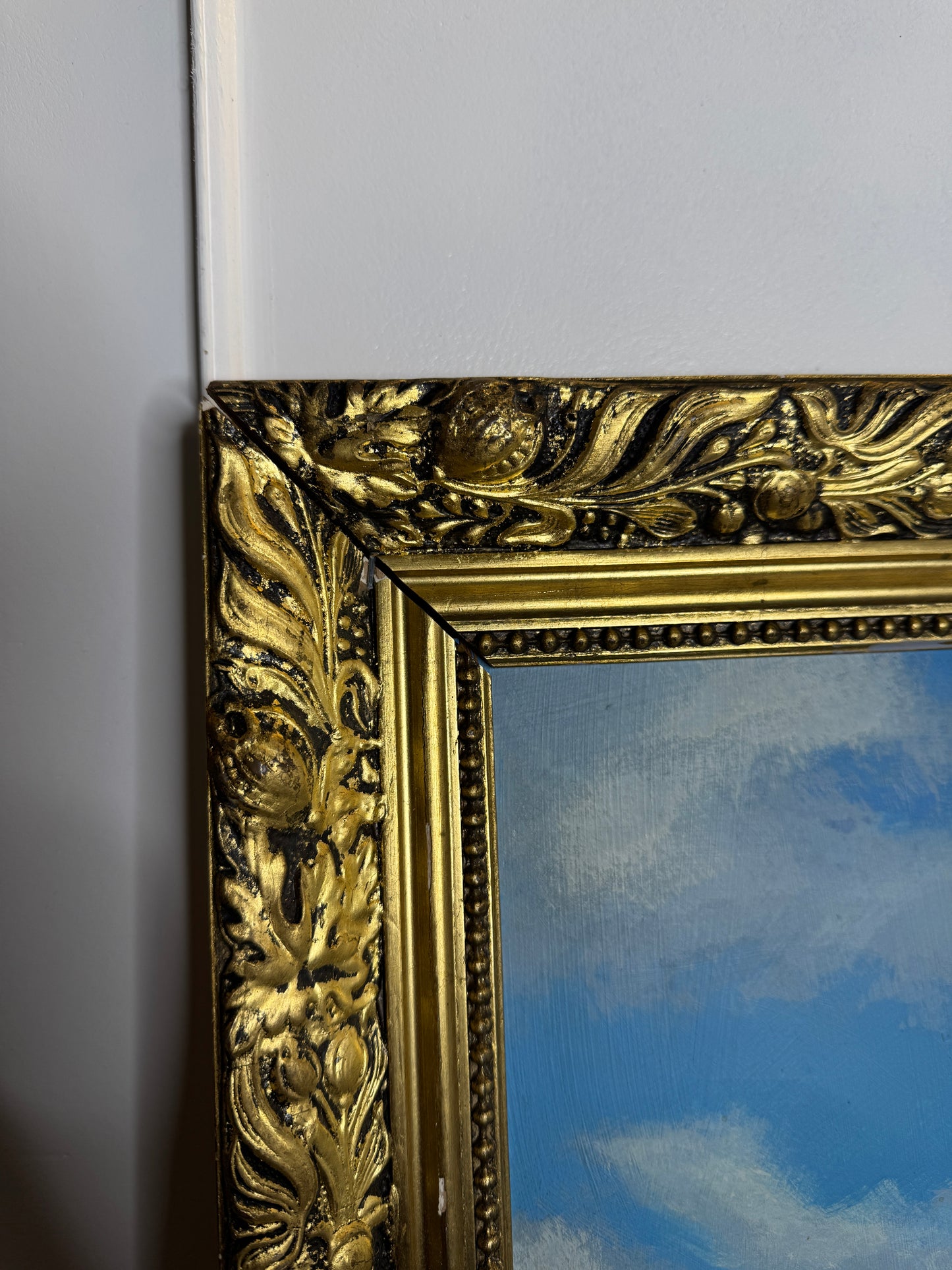 Signed Vintage Oil Painting in Gold Gilded Belvoir Frame (72 x 62 cm)