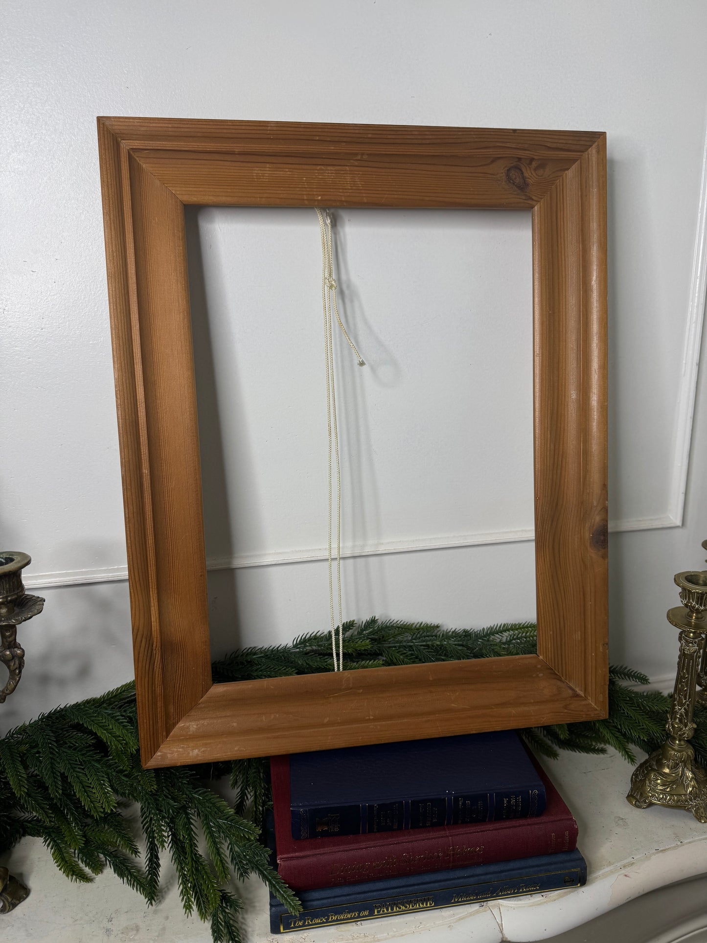 Antique Heavy Thick Oak Wooden Frame -Medium