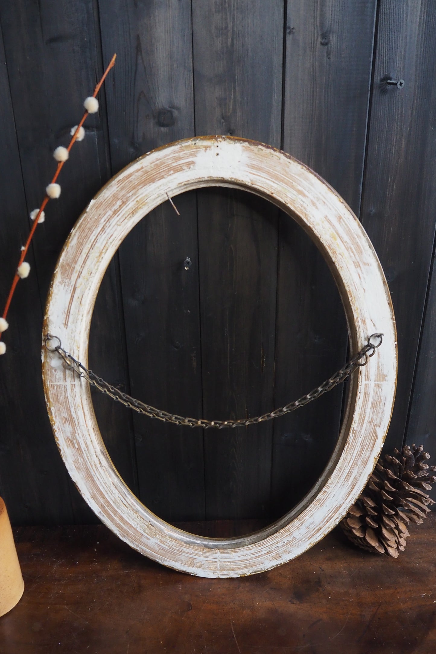 The Painswick – Antique Ornate Gold Thick Gilt Oval Frame