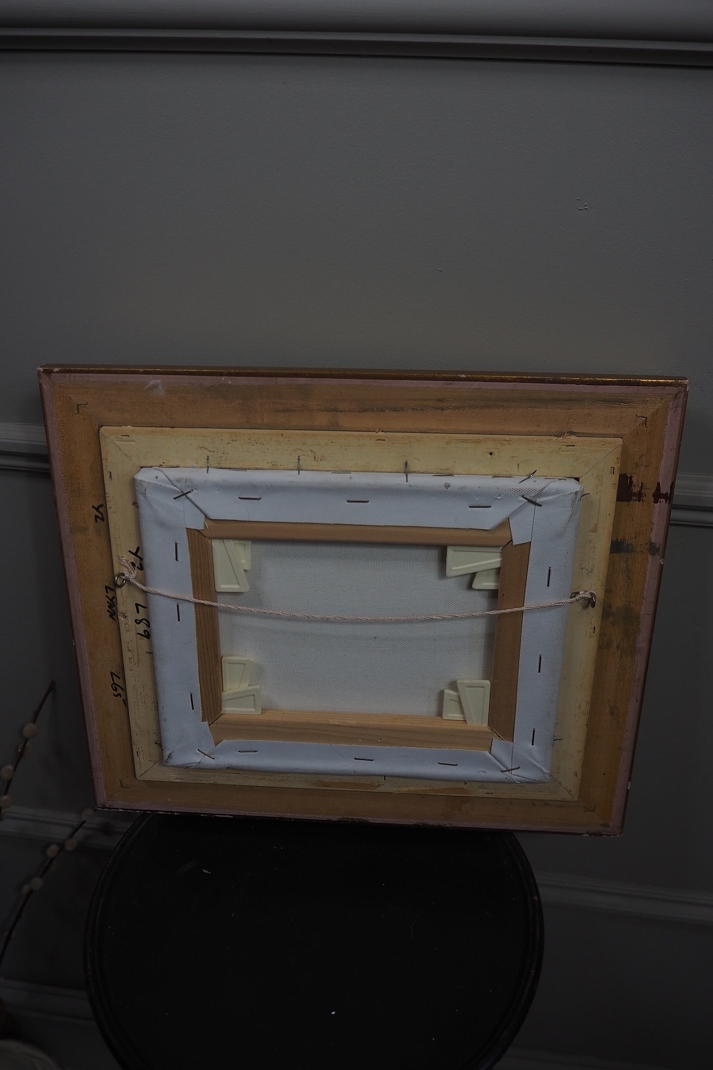 Oil Painting in Ornate Gold Gilt Frame by B. Hartley