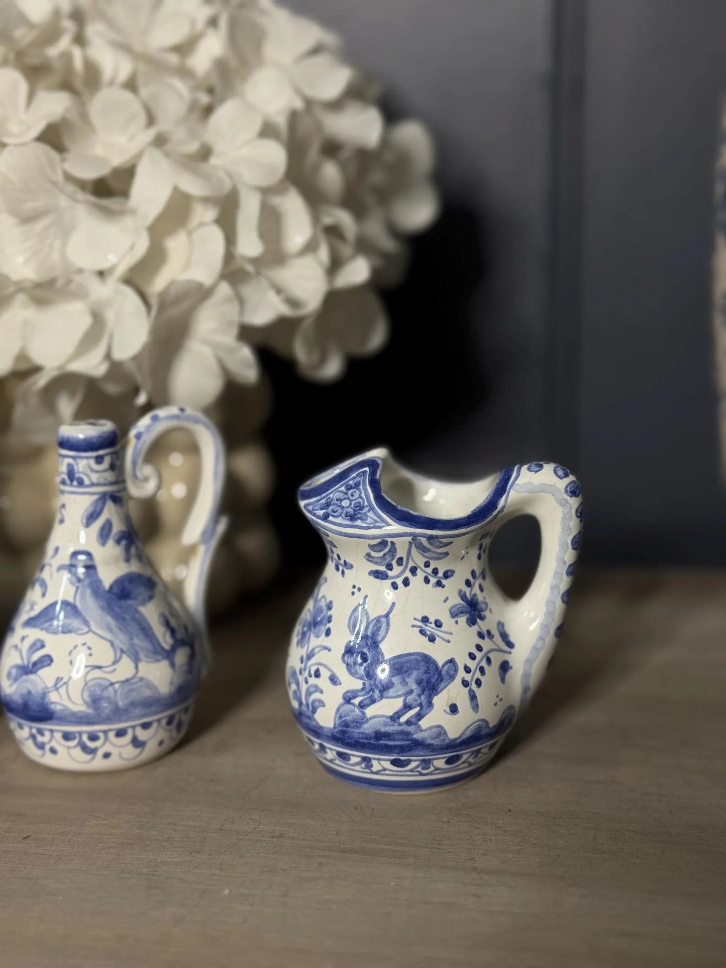 Vintage Hand Painted Filcer Portugal Pottery Set