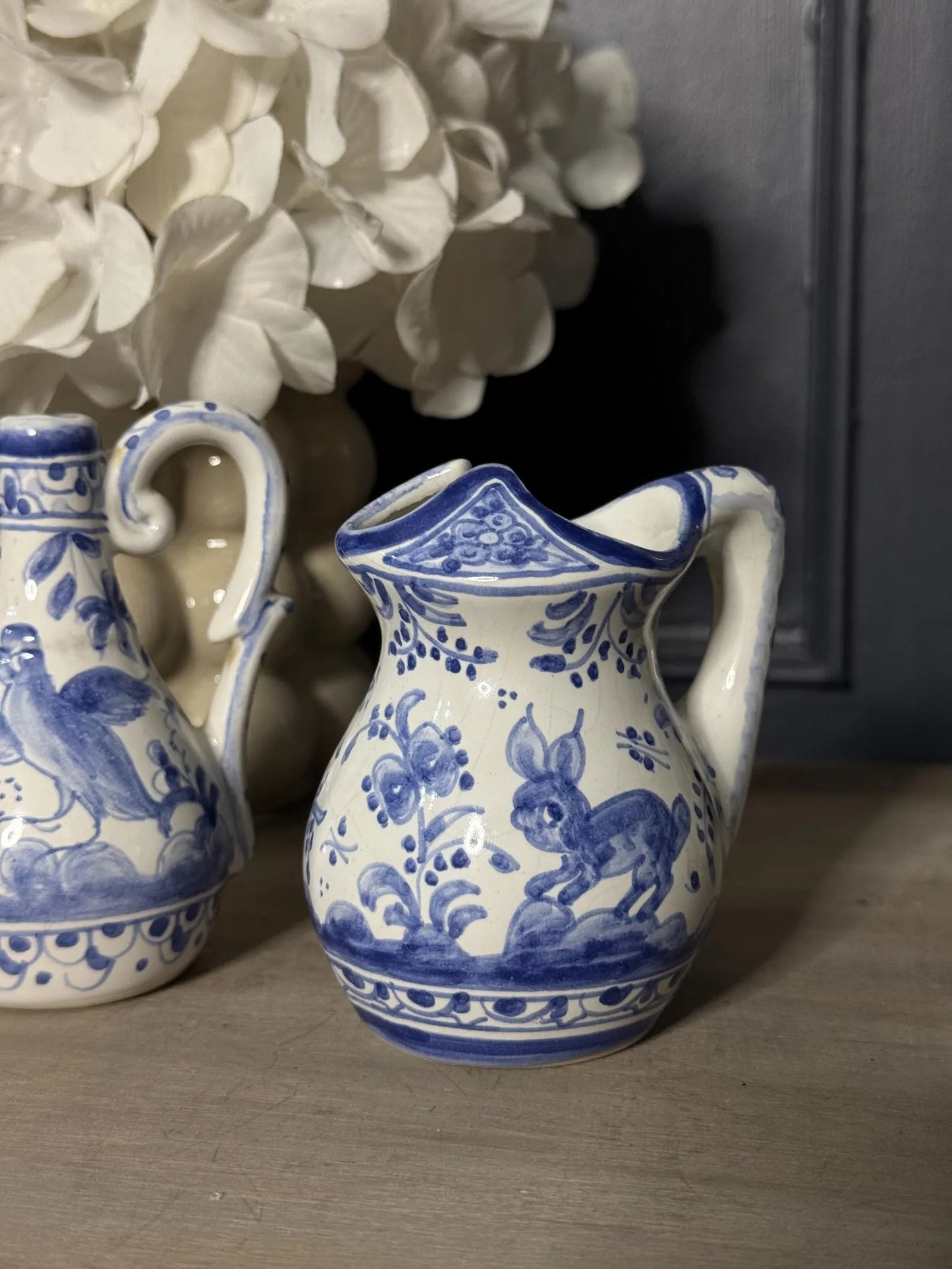 Vintage Hand Painted Filcer Portugal Pottery Set