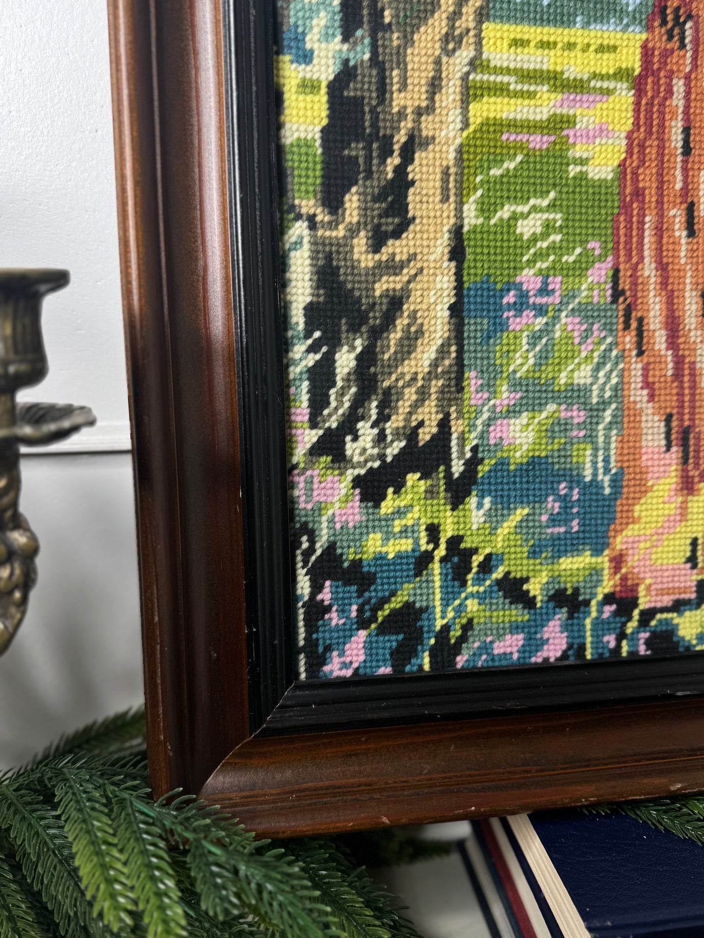 The Elegant Lady – Hand-Stitched Gobelin Embroidery Art