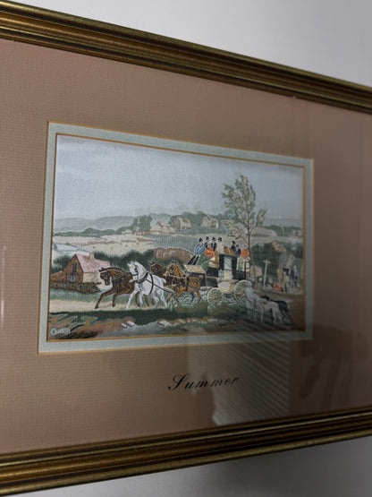 Spring & Summer” – Cash’s Limited Edition Silk Woven Picture Pair