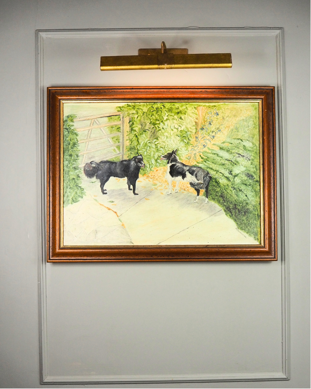 The Morning Bark - Original Oil Painting by N.G. Reynolds