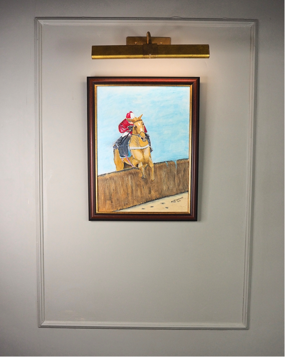 Rider in Motion - Original Oil painting by N.G. Reynolds