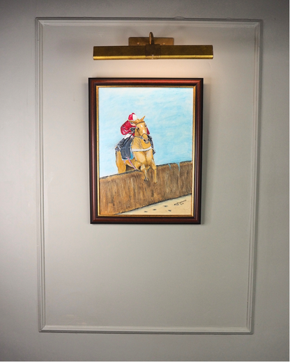 Rider in Motion - Original Oil painting by N.G. Reynolds