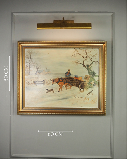 After a Hard Day – Original Oil Painting by N.G. Reynolds (1981)