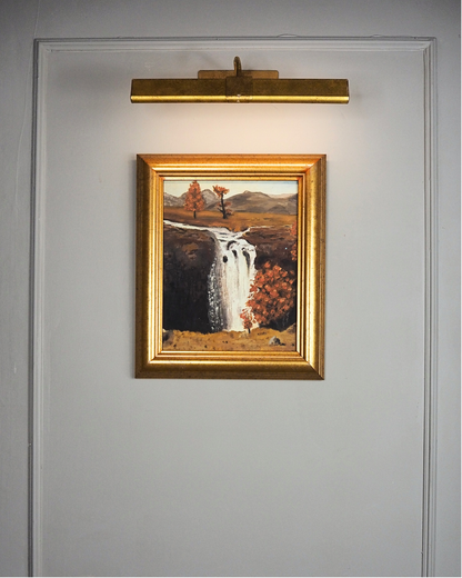 Golden Season – Vintage Autumn Oil Painting in Gilt Frame