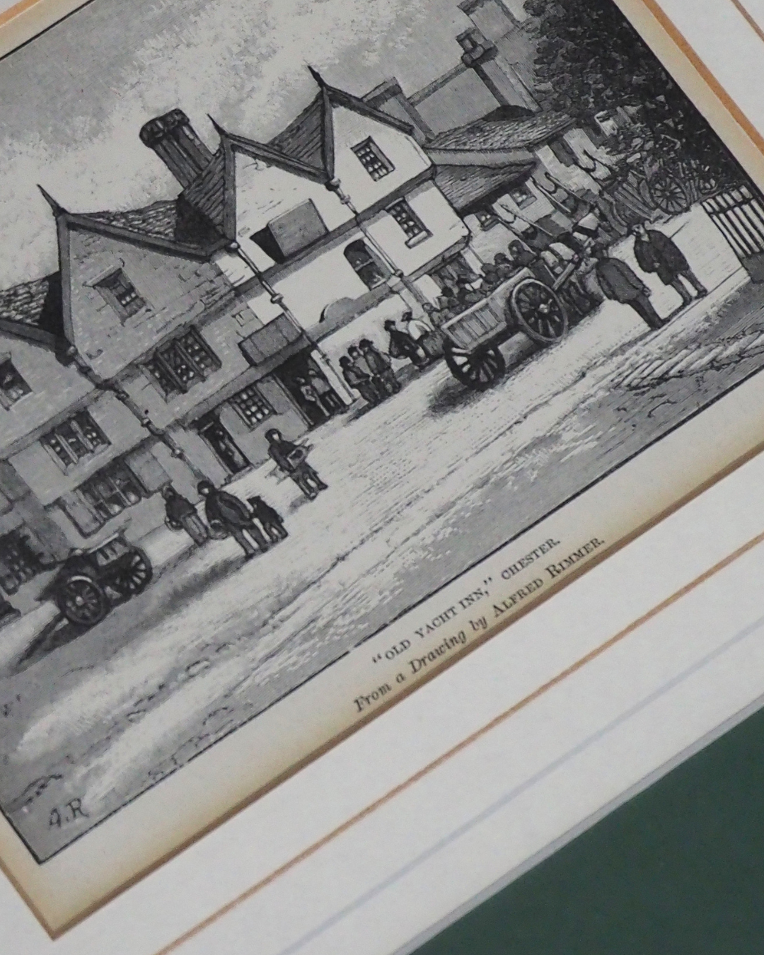 Alfred Rimmer Engravings Framed Oak Prints, Cheshire & Chester Antique Landscape Gallery Wall Set
