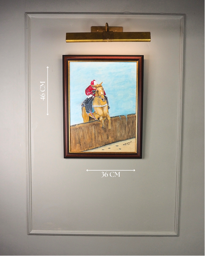 Rider in Motion - Original Oil painting by N.G. Reynolds