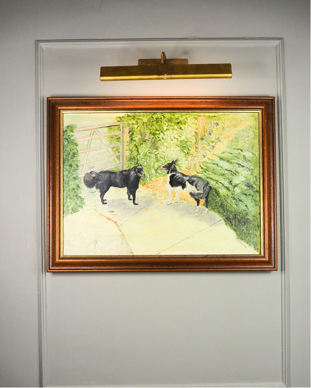 The Morning Bark - Original Oil Painting by N.G. Reynolds